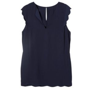 41 Hawthorn Dawney Scallop Trim Blouse